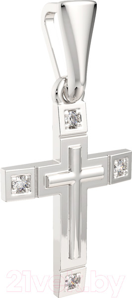 Изображение товара Крестик из серебра ZORKA 0440318.ZZ.REL (с фианитом)