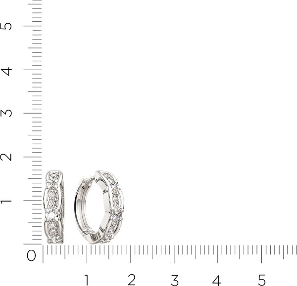 Изображение товара Серьги из серебра ZORKA 0310763.ZZ (с фианитами)