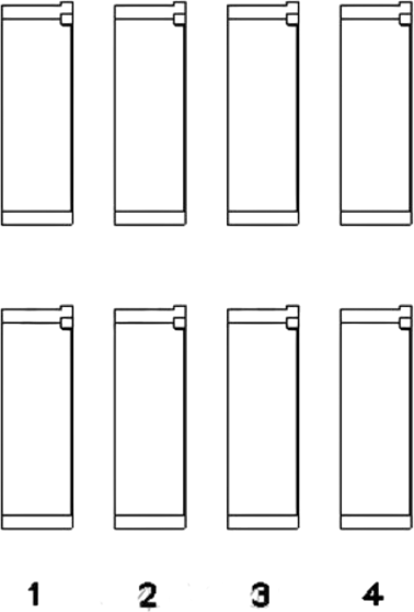 Изображение товара Комплект вкладышей двигателя King Auto CR4624SM 0.50