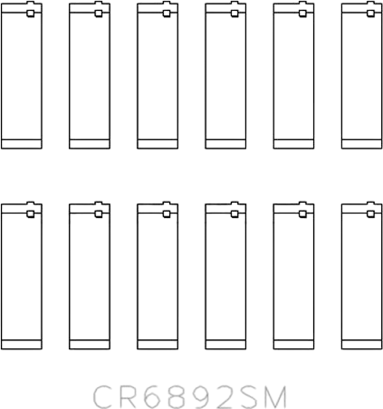 Изображение товара Комплект вкладышей двигателя King Auto CR6892SM 0.50