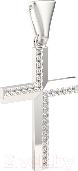 Изображение товара Крестик из серебра ZORKA 0440002.REL (с фианитом)