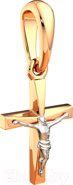 Изображение товара Крестик из комбинированного золота ZORKA 430146.14K.B.REL