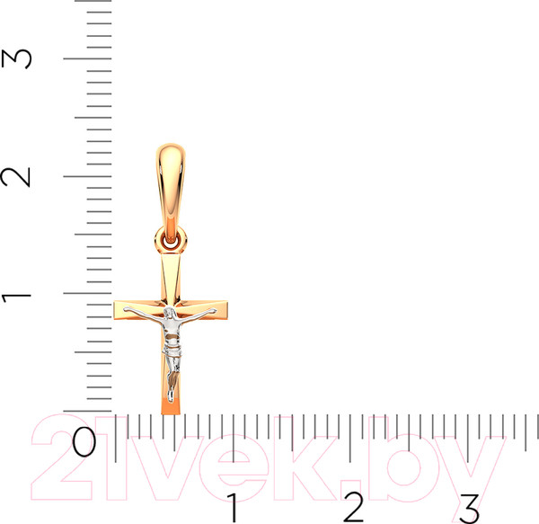 Изображение товара Крестик из комбинированного золота ZORKA 430146.14K.B.REL