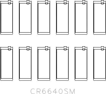 Изображение товара Комплект вкладышей двигателя King Auto CR6640SM STD 