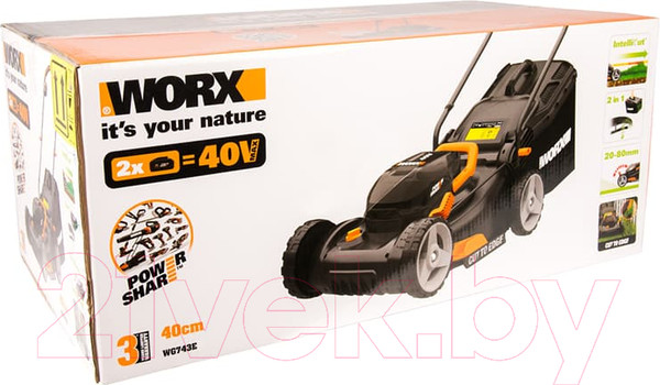 Изображение товара Газонокосилка аккумуляторная Worx WG743E