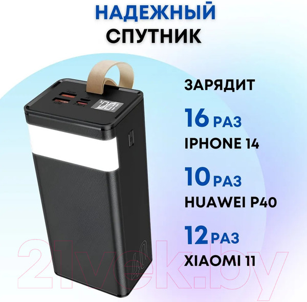 Изображение товара Портативное зарядное устройство VDENMENV DP23 40000mAh (черный)