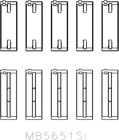 Изображение товара Комплект вкладышей двигателя King Auto MB5651SI 0.25 
