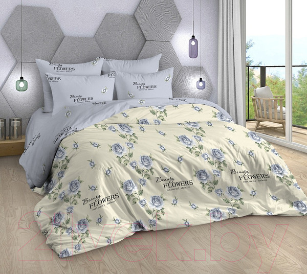 Изображение товара Комплект постельного белья Milanika Пастила 1.5сп. (поплин)