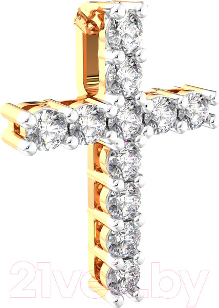 Изображение товара Крестик из розового золота ZORKA 440383.14K.R.REL (с фианитом)