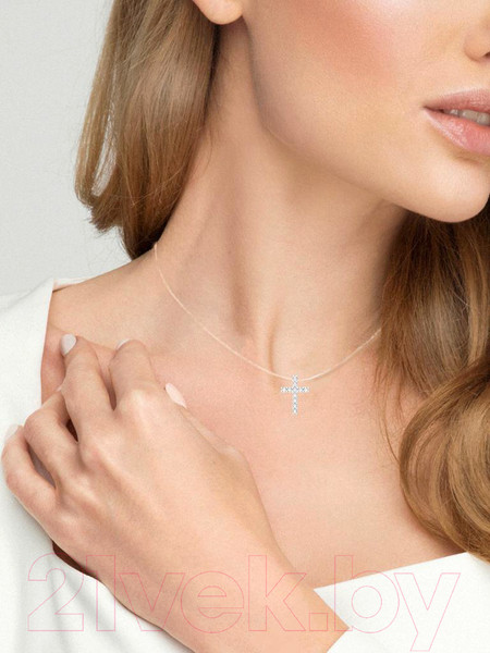 Изображение товара Крестик из розового золота ZORKA 440383.14K.R.REL (с фианитом)