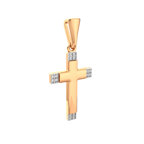 Изображение товара Крестик из розового золота ZORKA 440528.14K.R (с фианитом)