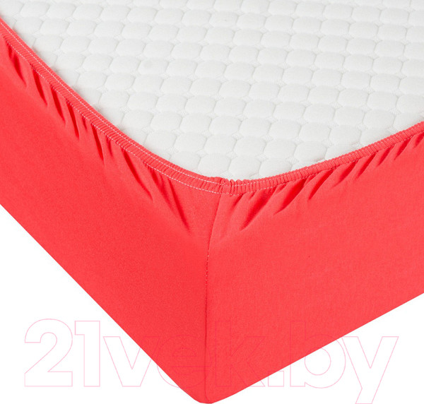 Изображение товара Простыня Milanika Коралловая 90х200х20 (трикотаж)