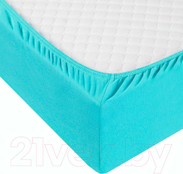 Изображение товара Простыня Milanika Циан 90х200х20 (трикотаж)