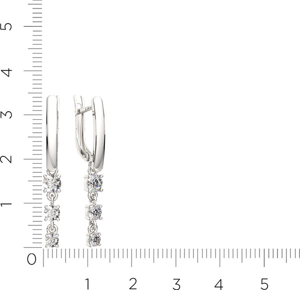 Изображение товара Серьги из серебра ZORKA 0310960.ZZ (с фианитами)