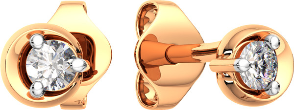 Изображение товара Серьги из розового золота ZORKA 310965.14K.R.ZZ (с фианитами)