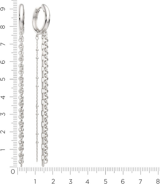 Изображение товара Серьги из серебра ZORKA 0300440