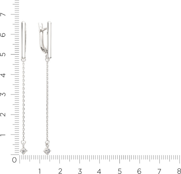 Изображение товара Серьги из серебра ZORKA 03101247 (с фианитами)