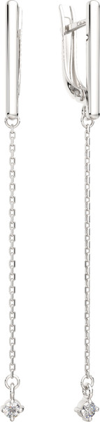 Изображение товара Серьги из серебра ZORKA 03101247 (с фианитами)