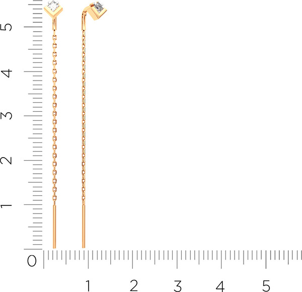 Изображение товара Серьги из розового золота ZORKA 310981.14K.R.ZZ (с фианитами)