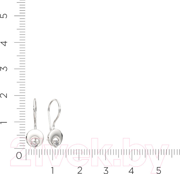 Изображение товара Серьги из серебра ZORKA 0310948 (с фианитами)