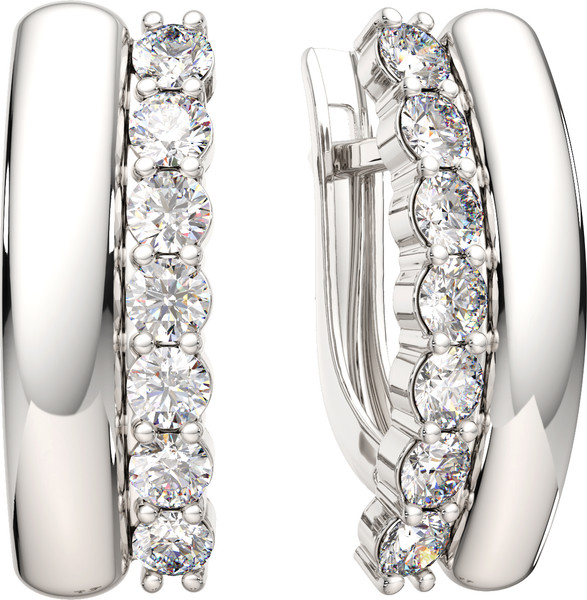 Изображение товара Серьги из серебра ZORKA 0310961.ZZ (с фианитами)