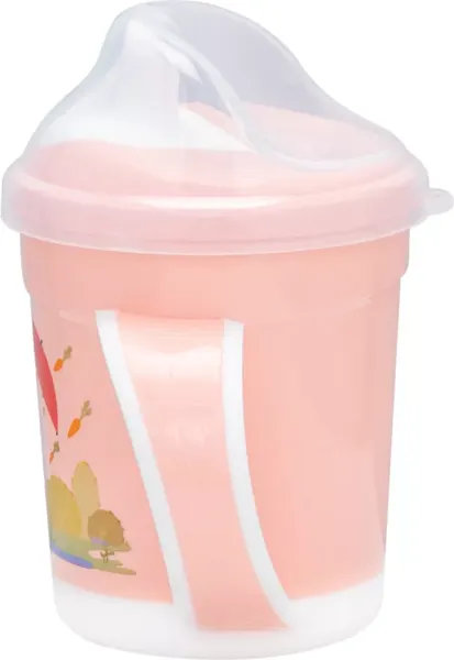 Изображение товара Поильник Пластишка С ручками / 431333233 (320мл, светло-розовый)