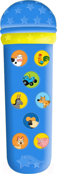 Изображение товара Музыкальная игрушка Синий трактор Микрофон. Весело поем / 7376275 (синий)