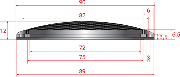 Изображение товара Решетка динамика Kicx Grill U37