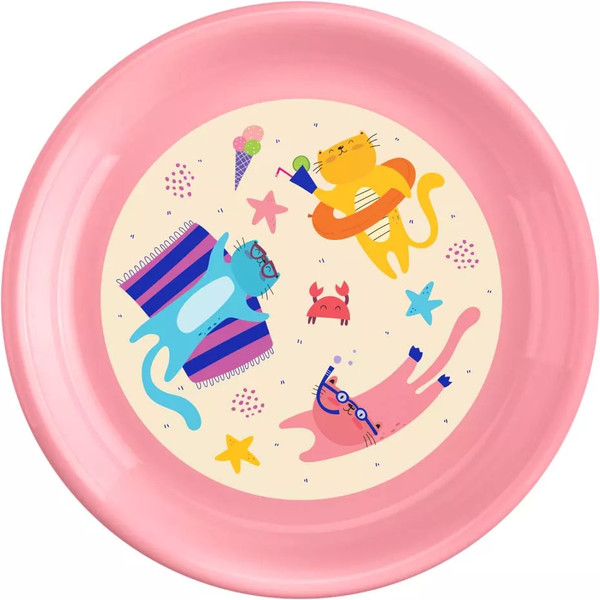 Изображение товара Тарелка для кормления Пластишка 431332305  (розовый)