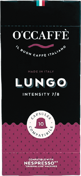 Изображение товара Кофе в капсулах O'ccaffe Lungo стандарт Nespresso (10x5г)
