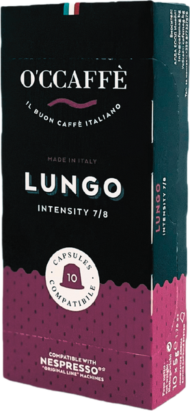 Изображение товара Кофе в капсулах O'ccaffe Lungo стандарт Nespresso (10x5г)