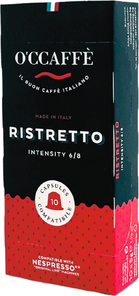 Изображение товара Кофе в капсулах O'ccaffe Ristretto стандарт Nespresso (10x5г)