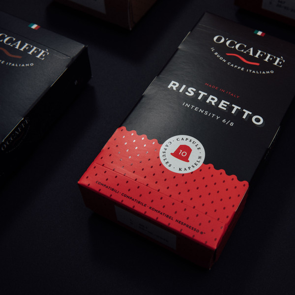 Изображение товара Кофе в капсулах O'ccaffe Ristretto стандарт Nespresso (10x5г)