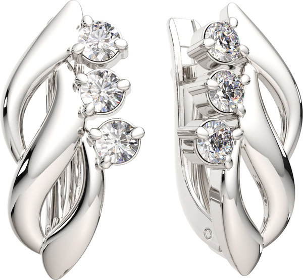 Изображение товара Серьги из серебра ZORKA 0310883.ZZ (с фианитами)