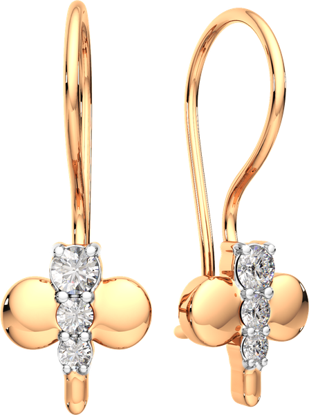 Изображение товара Серьги из розового золота ZORKA 3101588.14K.R.ZZ (с фианитами)