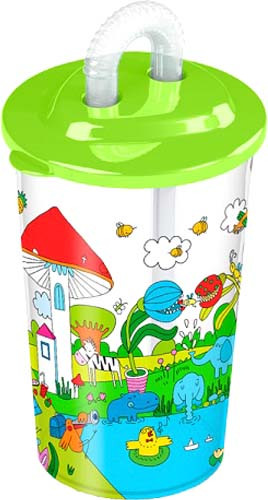 Изображение товара Стакан Пластишка Лесная сказка / 431317409 (зеленый)