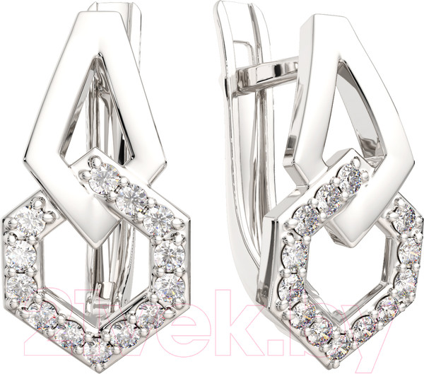 Изображение товара Серьги из серебра ZORKA 03101200 (с фианитами)