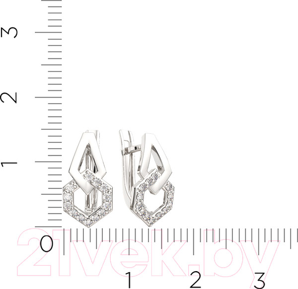 Изображение товара Серьги из серебра ZORKA 03101200 (с фианитами)