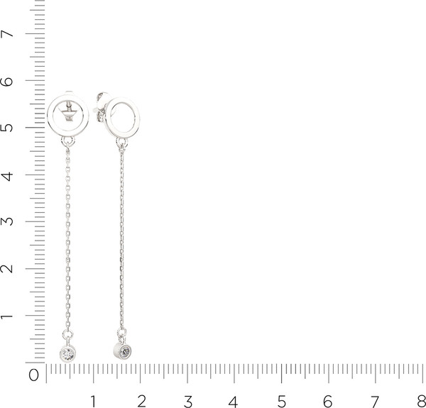 Изображение товара Серьги из серебра ZORKA 03101085.ZZ (с фианитами)