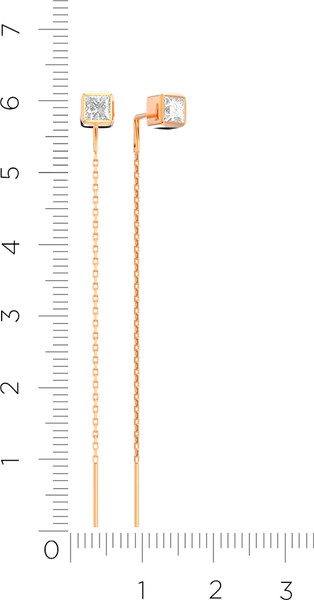 Изображение товара Серьги из розового золота ZORKA 310909.9K.R (с фианитами)