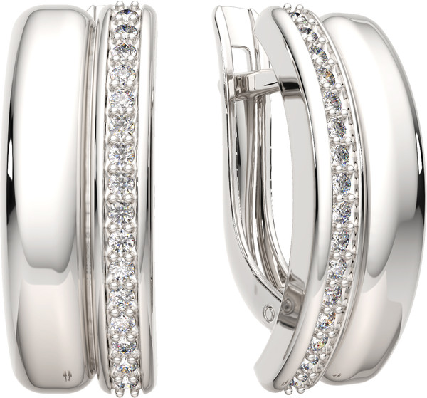 Изображение товара Серьги из серебра ZORKA 0310903.ZZ (с фианитами)