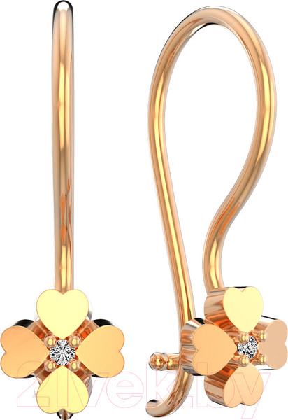 Изображение товара Серьги из розового золота ZORKA 310872.14K.R (с фианитами)