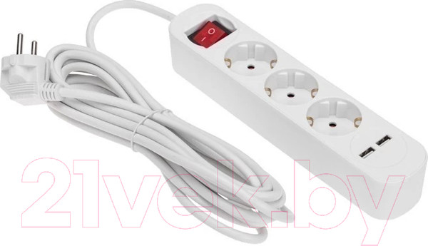 Изображение товара Удлинитель Rexant Standard 13-4017 (белый)