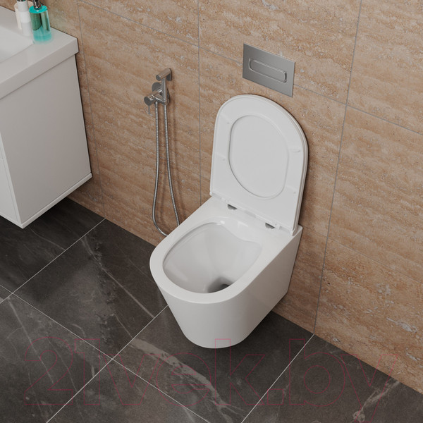 Изображение товара Унитаз подвесной D&K Venice DT1026016 (белый, сиденье микролифт)