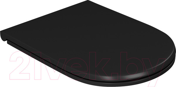 Изображение товара Унитаз подвесной D&K Venice DT1026025 (черный, сиденье микролифт)