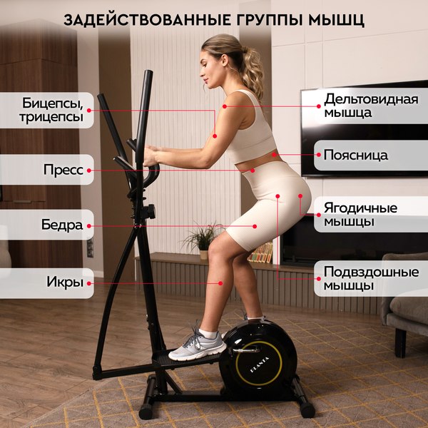 Изображение товара Эллиптический тренажер PLANTA FD-Е500