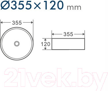 Изображение товара Умывальник D&K Matrix DT1391516 (белый)