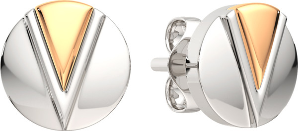 Изображение товара Серьги из серебра ZORKA 0300157.G14K.ZZ (с золотой вставкой)