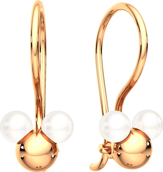 Изображение товара Серьги из розового золота ZORKA 310752.9K.R (с жемчугом)