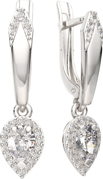 Изображение товара Серьги из серебра ZORKA 0310734.ZZ (с фианитами)